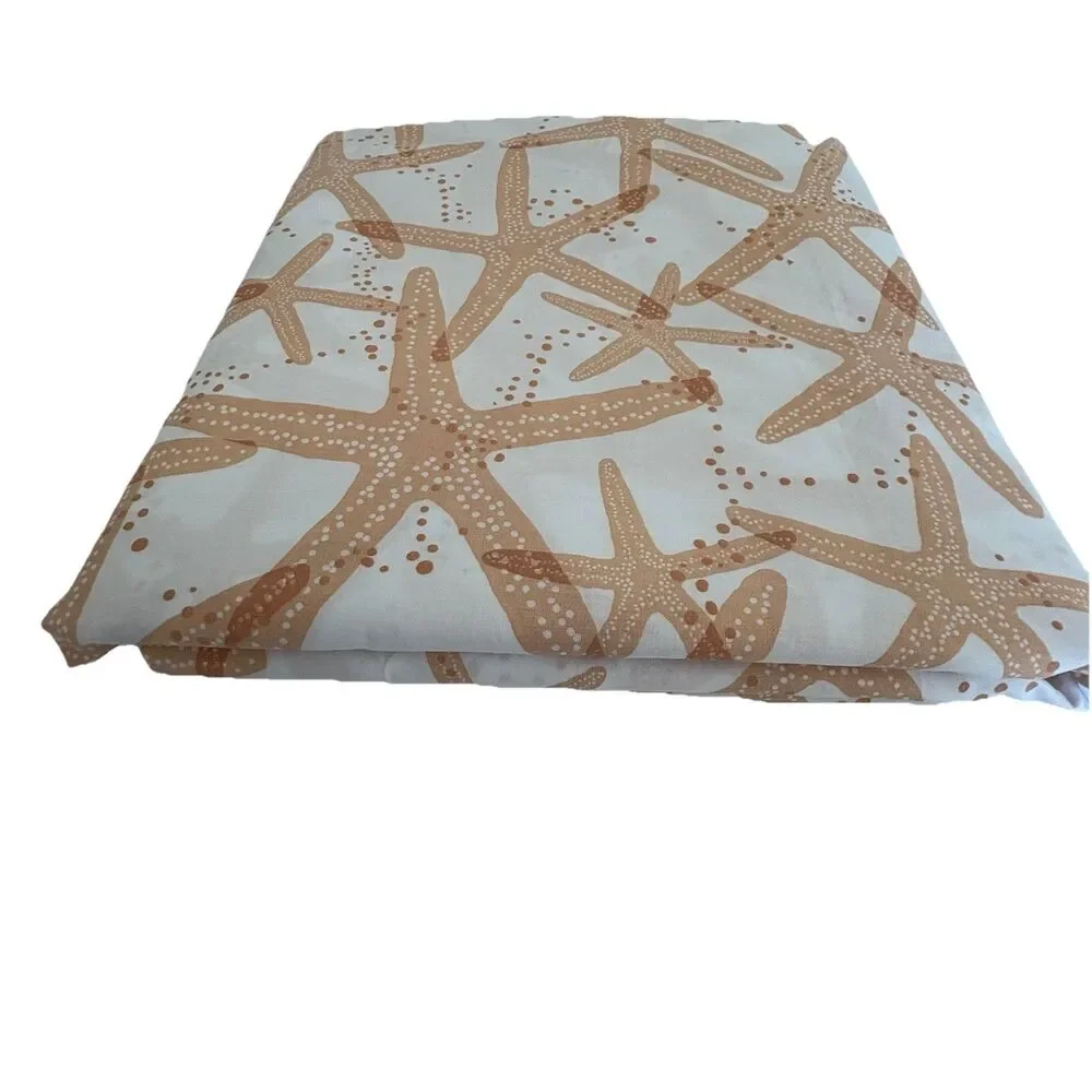 The Company Store Duvet Cover Starfish Print Beachy Lake Shore Size Twin XL NEW